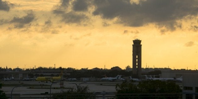 FORT LAUDERDALE, FLORIDA - JANUARY 06: A view from Fort Lauderdale International Airport after all incoming and outgoing flights were canceled after Fridays shooting inside a terminal on January 06, 2017 in Florida, USA. (Photo by Carlos Miller/Anadolu Agency/Getty Images)