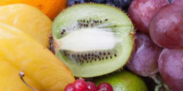 Variety of vibrant fruit