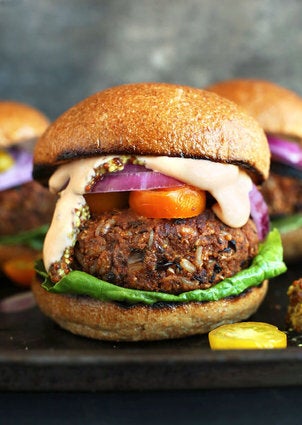 Easy Grillable Veggie Burgers