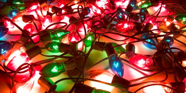 Lit String of Holiday Lights