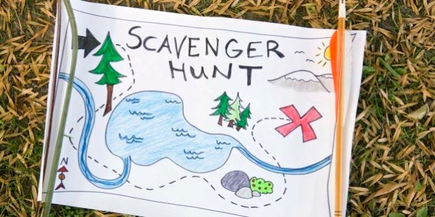 Scavenger hunt map