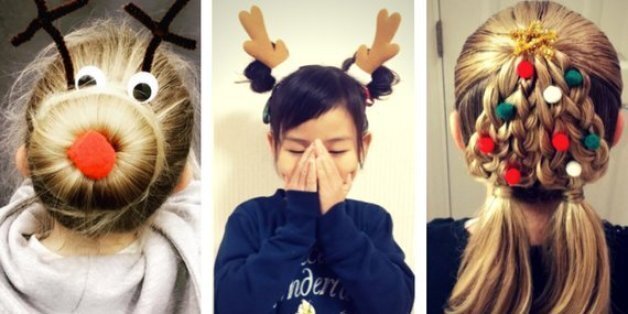 Christmas Hairstyles For Children  K4 Fashion