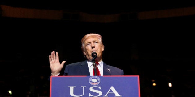 U.S. President-elect Donald Trump speaks at a USA Thank You Tour event at Crown Coliseum in Fayetteville, North Carolina, U.S., December 6, 2016. REUTERS/Shannon Stapleton