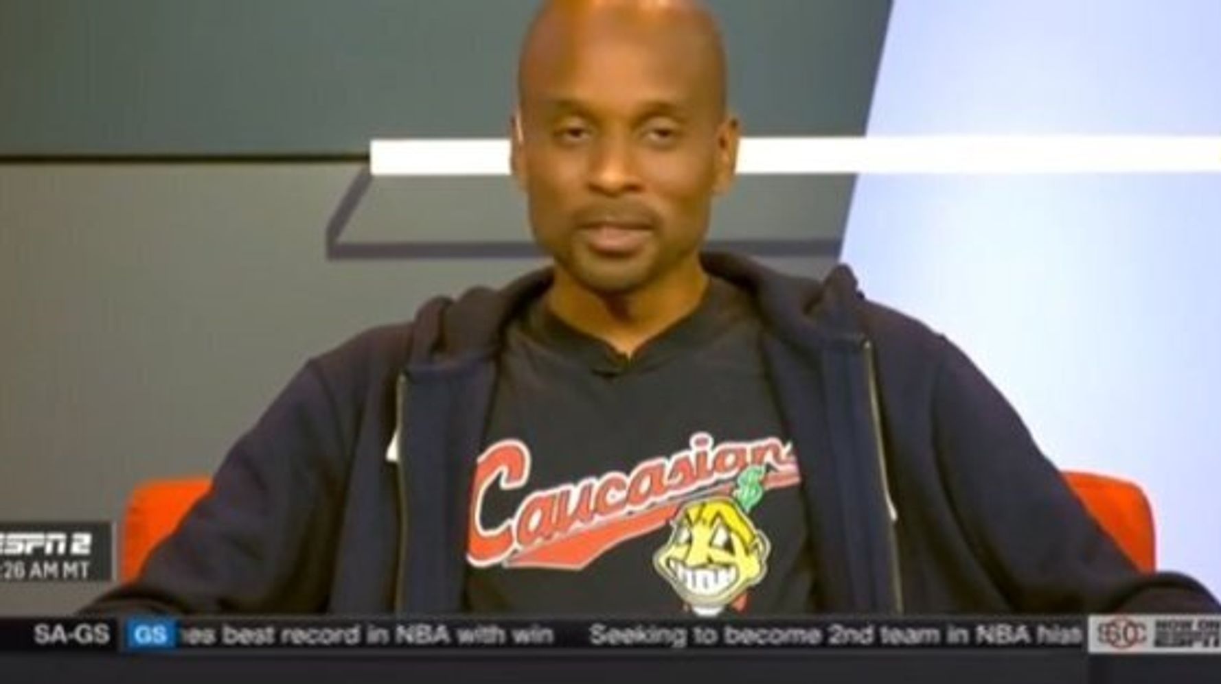 Bomani Jones Wore a T-Shirt Mocking the Cleveland Indians