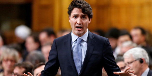 Canada's Prime Minister Justin Trudeau speaks during Question Period in the House of Commons on Parliament Hill in Ottawa, Ontario, Canada, November 29, 2016. REUTERS/Chris Wattie