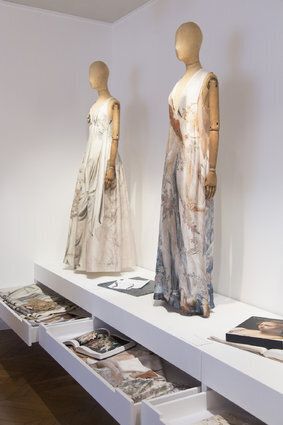 Dos vestidos inspirados en obras del museo y en cuadros de Botticelli