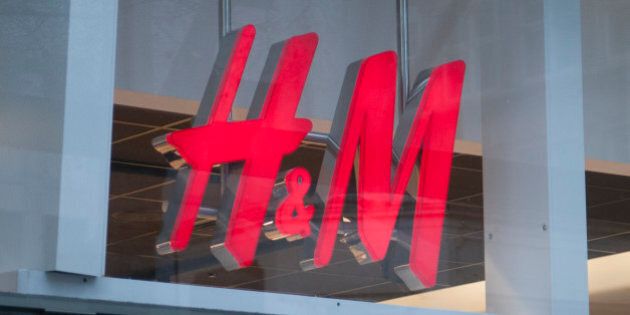 A general view of fashion retailers H&M signage in Cheapside on March 26, 2016 in London, England. (Photo by John Keeble/Getty Images)