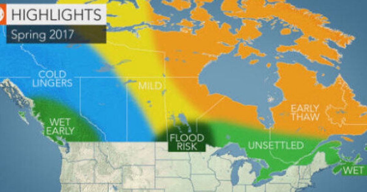 Canada Spring Forecast 2017 From Accuweather Is A Real Mixed Bag 