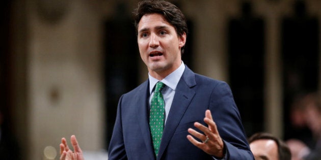 Canada's Prime Minister Justin Trudeau speaks during Question Period in the House of Commons on Parliament Hill in Ottawa, Ontario, Canada, October 25, 2016. REUTERS/Chris Wattie