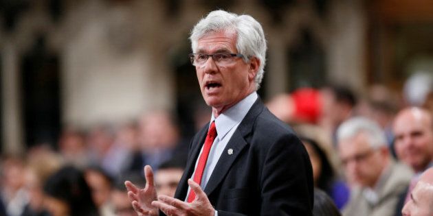 Canada's Natural Resources Minister Jim Carr speaks during Question Period in the House of Commons on Parliament Hill in Ottawa, Canada, May 17, 2016. REUTERS/Chris Wattie