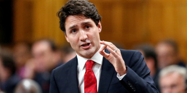 Canada's Prime Minister Justin Trudeau speaks during Question Period in the House of Commons on Parliament Hill in Ottawa, Ontario, Canada October 31, 2016. REUTERS/Chris Wattie