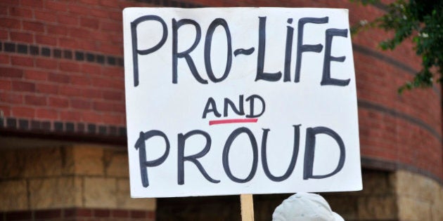 Pro-life anti-abortion activist protestors, Louisville, KY