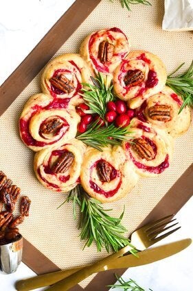 Cranberry Brie Crescent Wreath