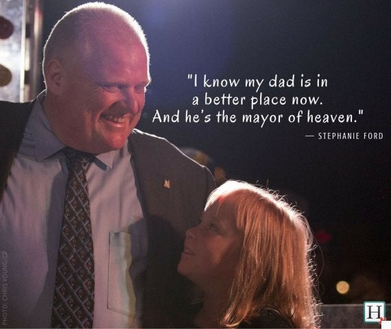 Rob Ford's Daughter Says Her Dad Is 'Mayor Of Heaven' In ...