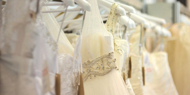 a few beautiful wedding dresses