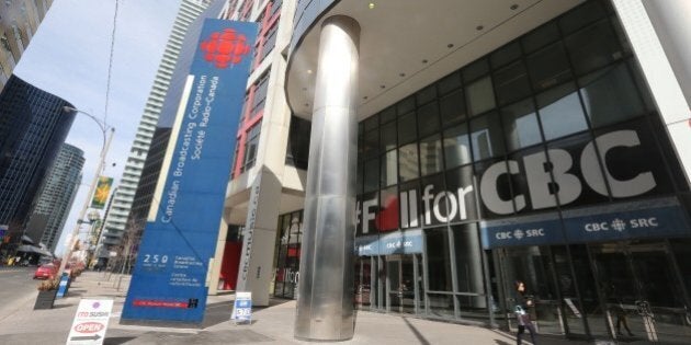 TORONTO, ON - APRIL 16: Photos of the CBC building at 250 Front St West in Toronto to illustrate the release of the Rubin report today. (Colin McConnell/Toronto Star via Getty Images)