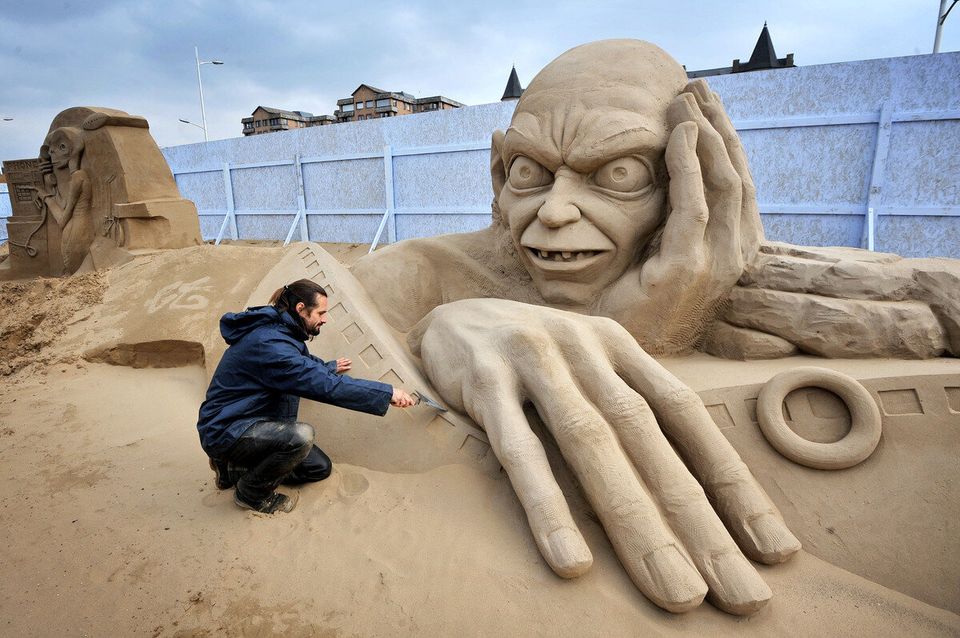 Weston-Super-Mare sand sculptures