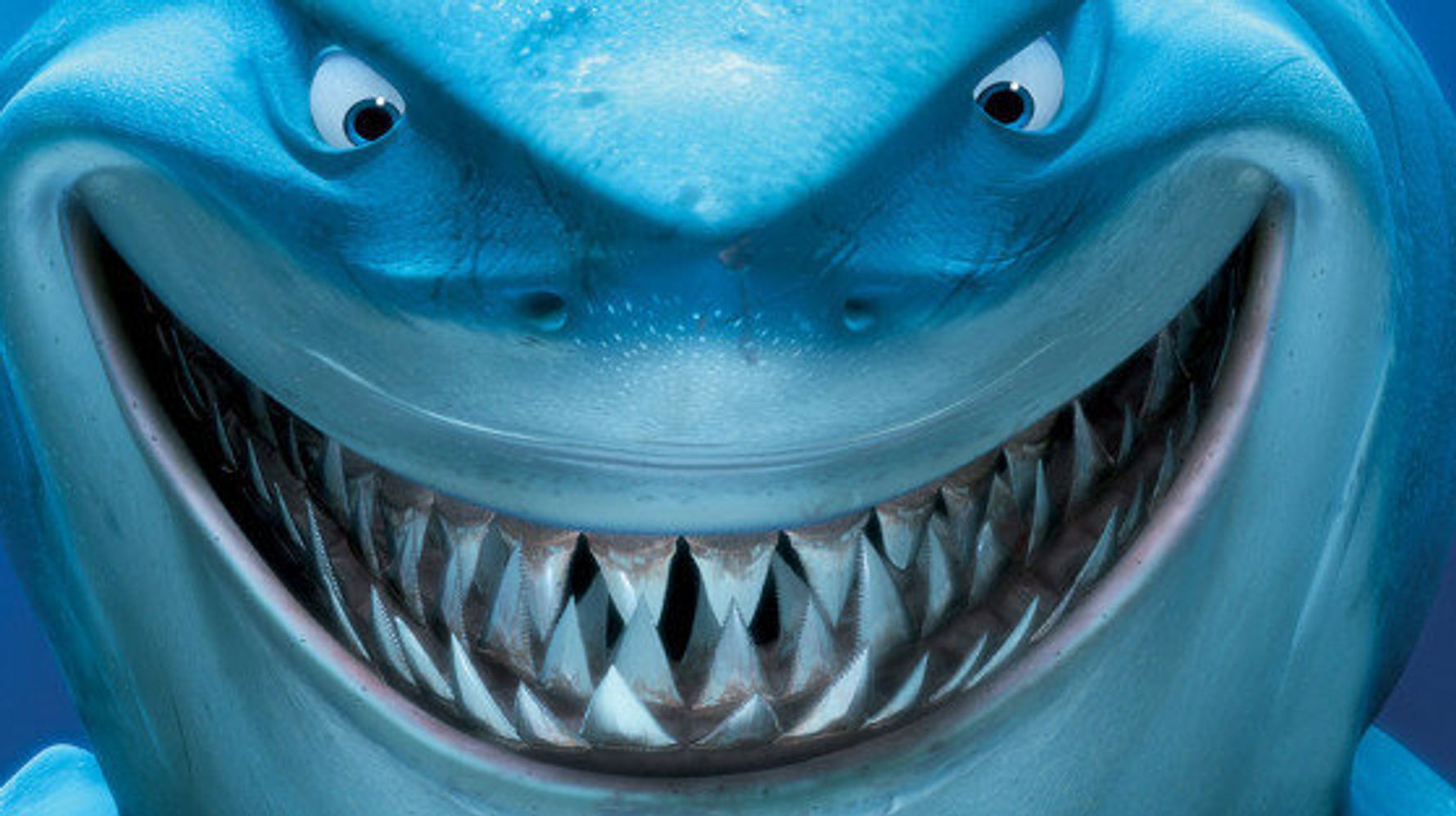Smiling' shark looks just like Bruce from Finding Nemo thanks to her  mis-set jaw
