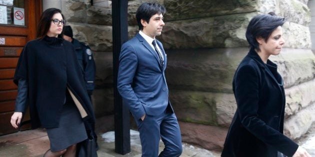 TORONTO, ON - MAR 24. Ghomeshi verdict. Cleared of all charges. Marie Henein,(r) defence attorney for former CBC host Jian Ghomeshi was successful in this high profile case. (Rene Johnston/Toronto Star via Getty Images)