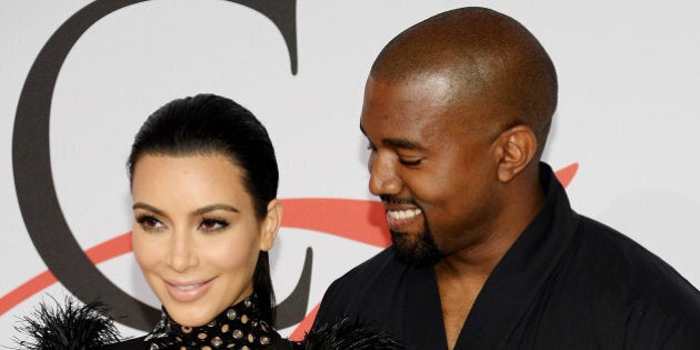 Kim Kardashian West and Kanye West arrive at the 2015 CFDA Fashion Awards at Alice Tully Hall on Monday, June 1, 2015, in New York. (Photo by Evan Agostini/Invision/AP)