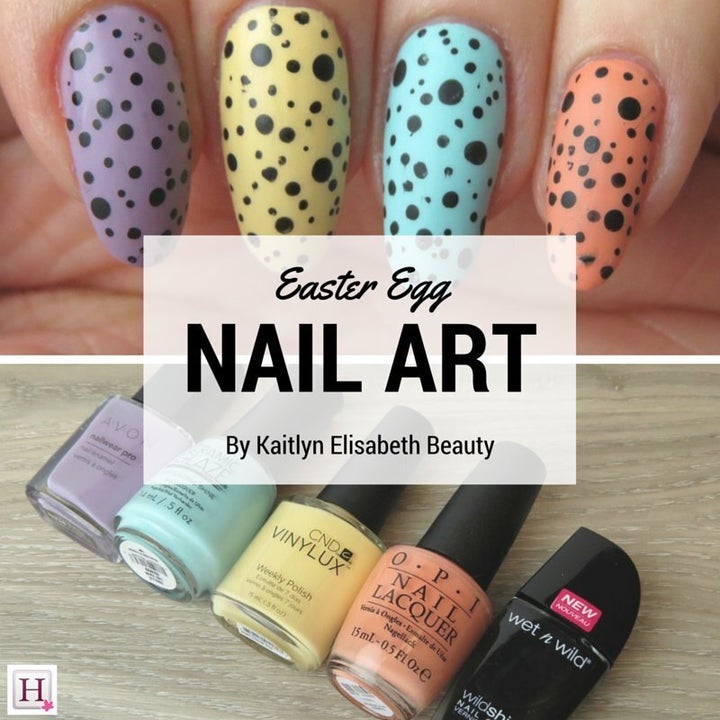 easter egg nail designs