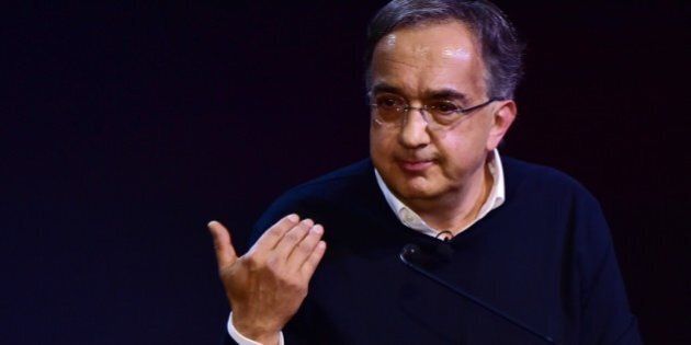 Chief Executive Officer of Fiat Chrysler Automobiles Group Sergio Marchionne addresses a speach during the presentation of the new Alfa Romeo car called 'Giulia', constructed by the Italian-American multinational automobile manufacturer and presented to the press in the Alfa Romeo Museum renovated for the occasion in Arese, on June 24, 2015. AFP PHOTO / GIUSEPPE CACACE (Photo credit should read GIUSEPPE CACACE/AFP/Getty Images)