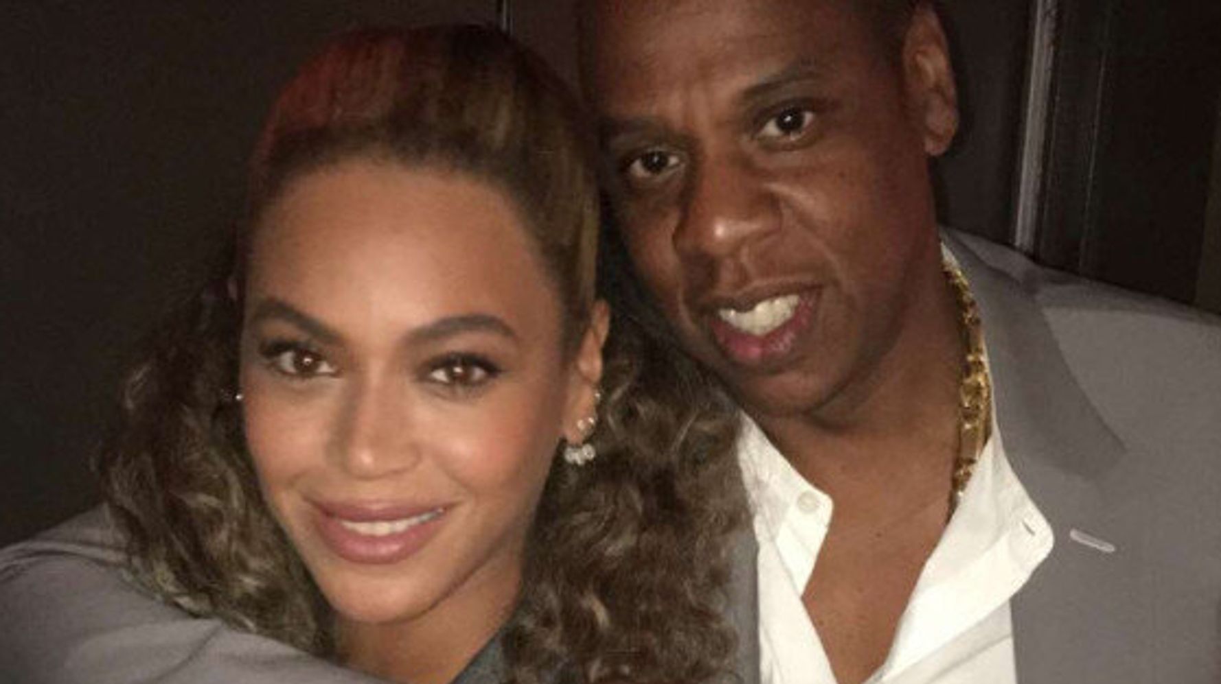 Beyonce and Jay Z Wear Matching Suits to Hands of Stone Premiere