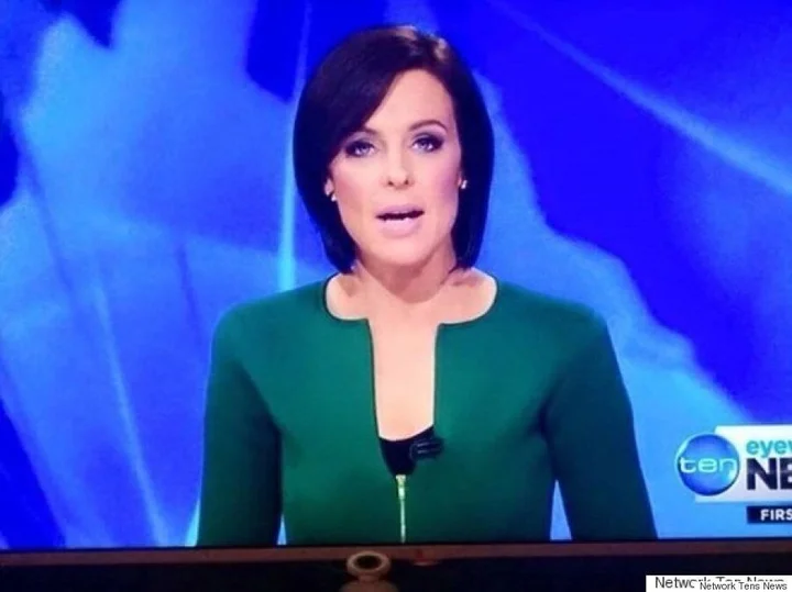 Abc News 24 S Ros Childs Wears Sharpie Boob Blouse Huffpost Canada Style