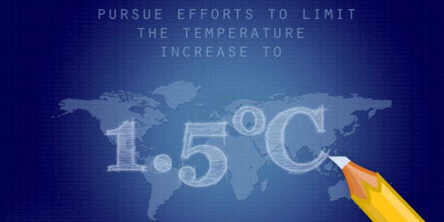 âHolding the increase in the global average temperature to well below 2Â°C above pre-industrial levels and to pursue efforts to limit the temperature increase to 1.5Â°C above pre-industrial levels, recognizing that this would significantly reduce the risks and impacts of climate change.â