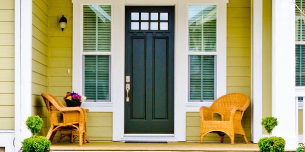 entrance of a house.