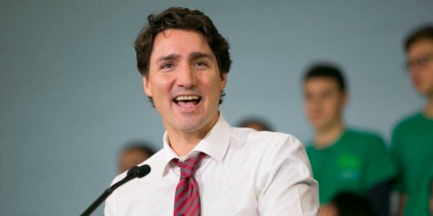 TORONTO, ON - FEBRUARY 12, 2016 PM Justin Trudeau announces a budget increase for summer jobs program for students to $113 million at the Boys and Girls Club in Toronto. (Chris So/Toronto Star via Getty Images)