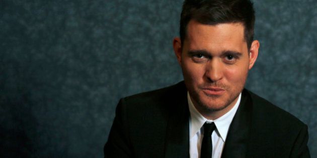 Canadian singer Michael Buble poses for a portrait while promoting his new album 'Michael Buble: To Be Loved' in New York April 25, 2013. Picture taken April 25, 2013. REUTERS/Brendan McDermid (UNITED STATES - Tags: ENTERTAINMENT PROFILE)
