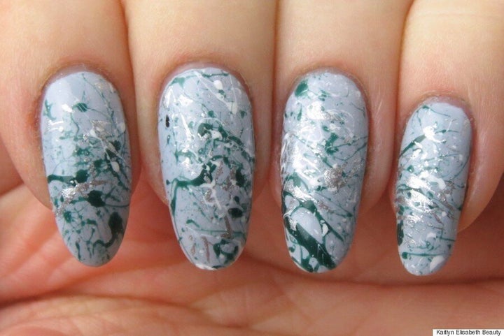Spring Nail Art Create A Paint Splatter Design Using A Bobby Pin Huffpost Canada Style Spring Nail Art Create A Paint Splatter Design Using A Bobby Pin Huffpost Canada Style