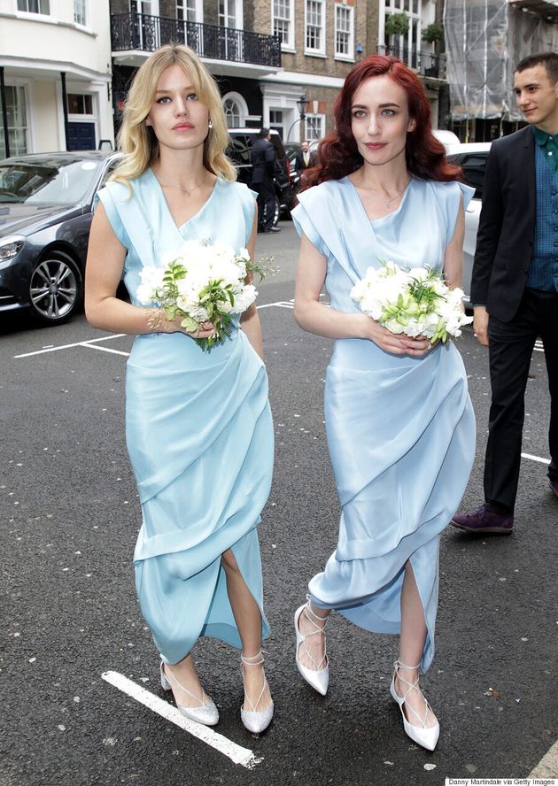 Jerry Hall Looks Stunning In Vivienne Westwood Wedding Dress As She ...