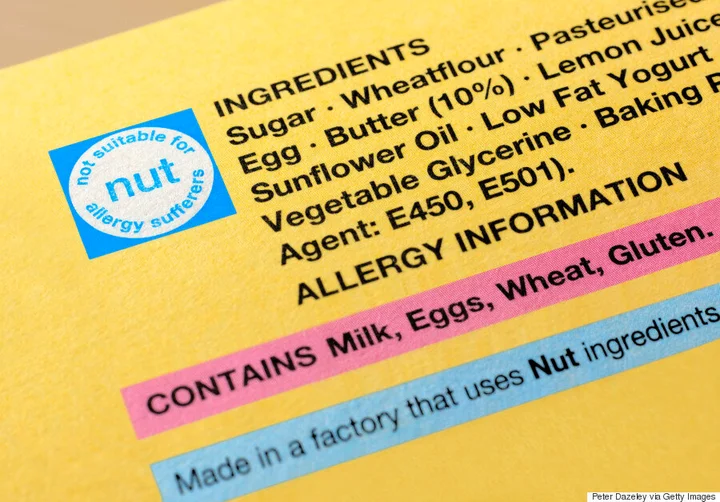 Food allergy labels uk