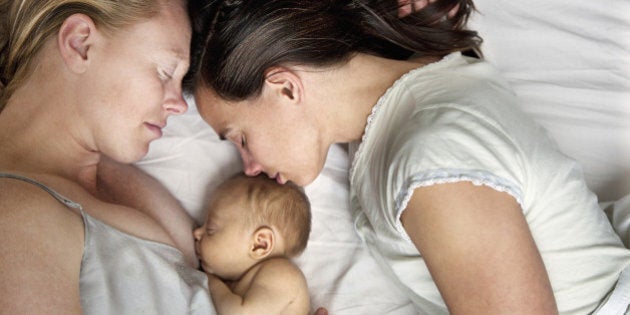 Young family with baby boy