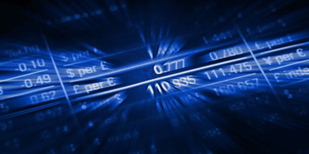 Currency exchange rate finance stock market data fintech