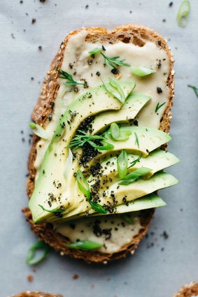 Miso-Tahini Avocado Toast With Black Sesame Gomashio