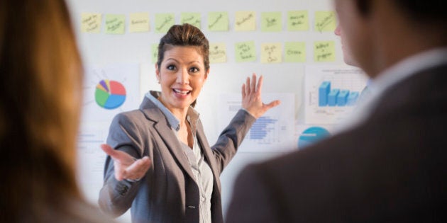 Businesswoman talking in meeting