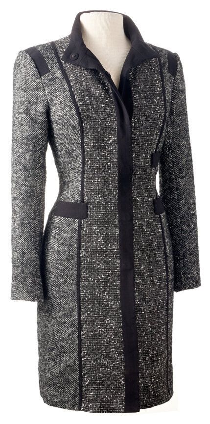 Narciso Rodriguez for DesigNation Lurex Tweed Coat