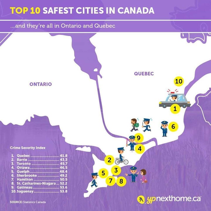 What Are The Safest Cities In Canada? HuffPost Life