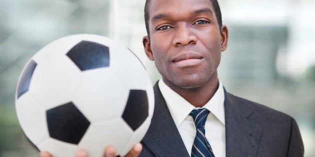 Portrait of serious African man