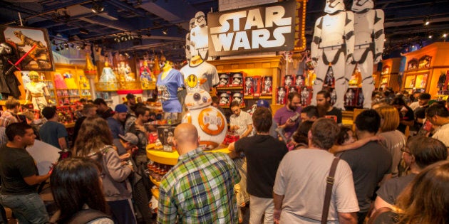 IMAGE DISTRIBUTED FOR DISNEY CONSUMER PRODUCTS - Fans enjoy midnight madness as