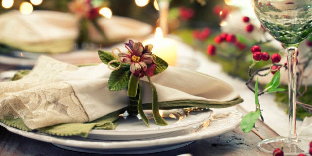 Elegant Christmas Dining Table