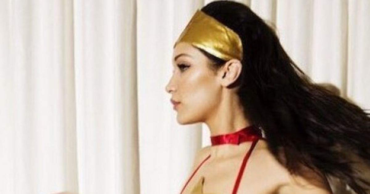 Bella Hadid Transforms Into Wonder Woman For Love Magazines 2015