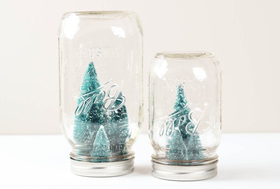 Mason Jar Snowglobe