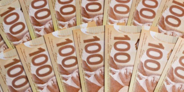Canadian polymer plastic $100 bills