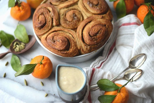 Vegan Clementine Cardamom Buns