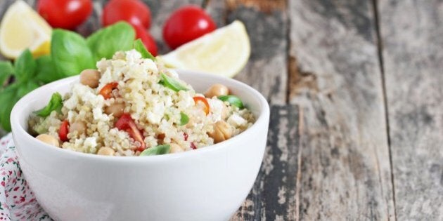 quinoa salad with vegetables...