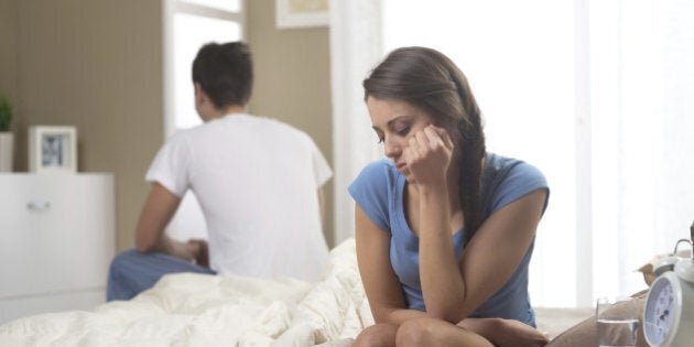 Relationship Difficulties: Young couple having problems